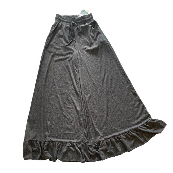 Halara High Waisted Drawstring Pocket Ruffle Wide Leg‎ Casual Pants Size X-Small - Picture 3 of 3